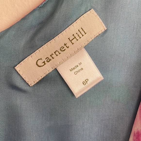 GARNET HILL 100% SILK FLORAL DRESS - Picture 3 of 7